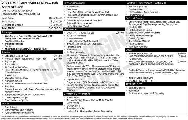 Used 2021 GMC Sierra 1500 AT4 image 2