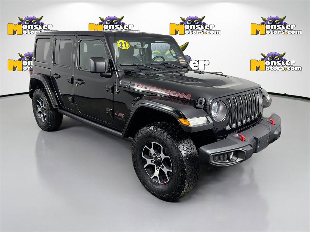 Used 2021 Jeep Wrangler Unlimited Rubicon w/ Uconnect 4C Nav & Sound Group image 3
