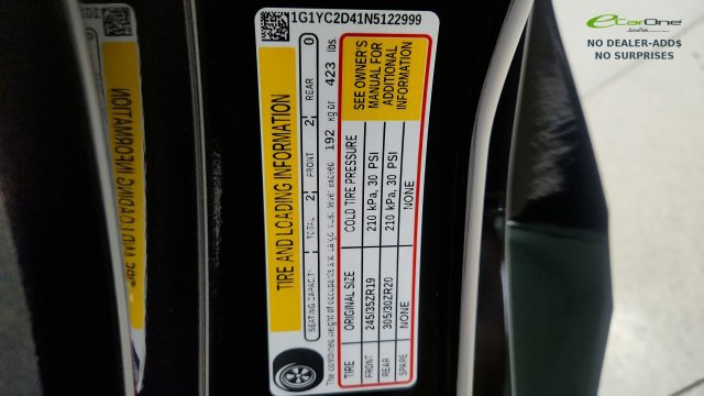 Used 2022 Chevrolet Corvette Stingray Premium Cpe w/ Z51 Performance Package RWD image 69