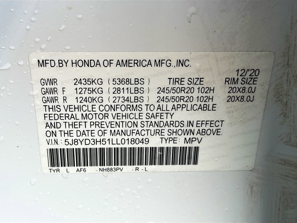 Used 2020 Acura MDX FWD w/ Technology Package image 36