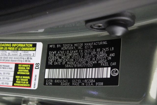 Used 2024 Lexus ES 350 w/ Premium Package FWD image 20