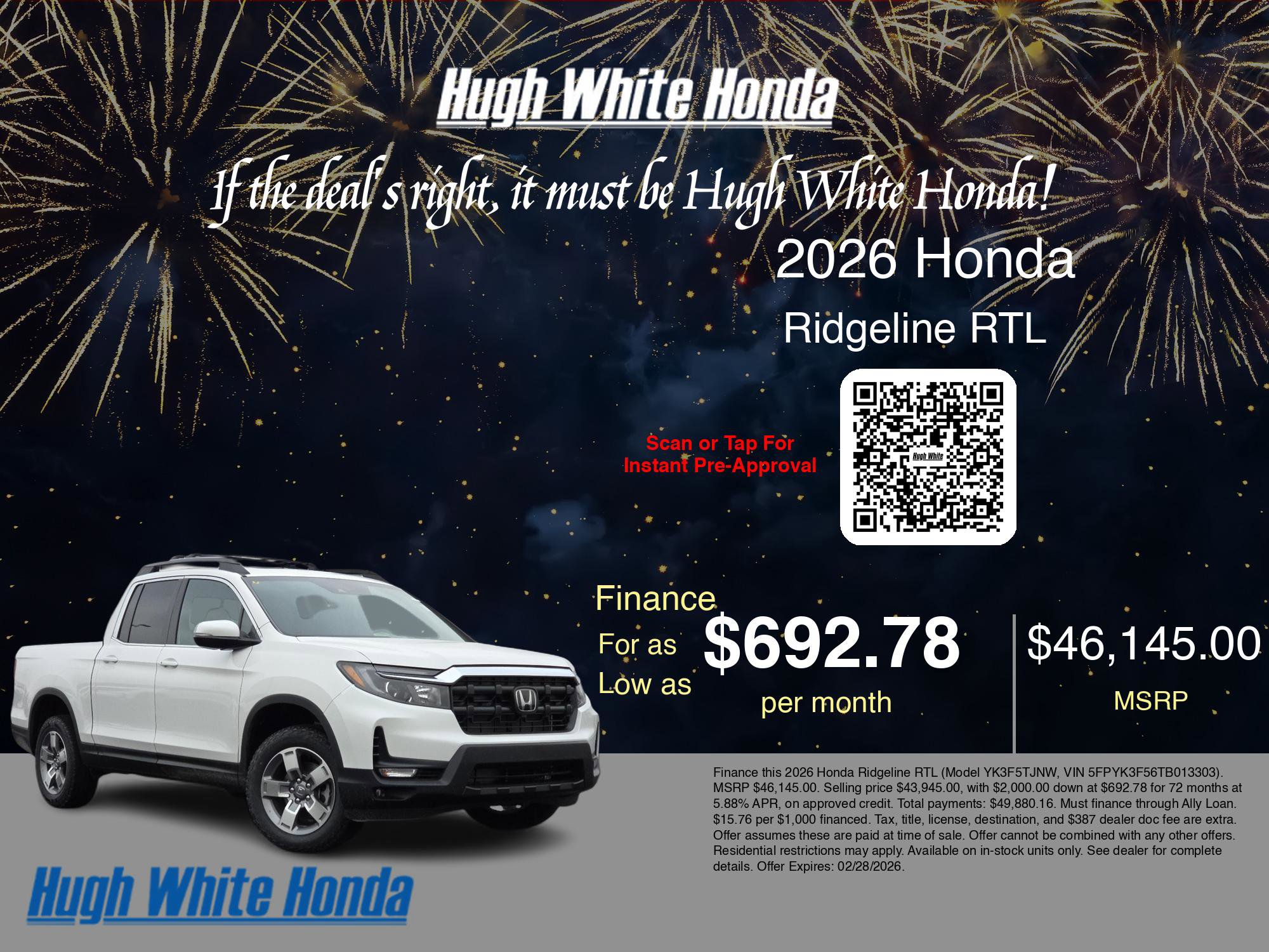 New 2026 Honda Ridgeline RTL image 7