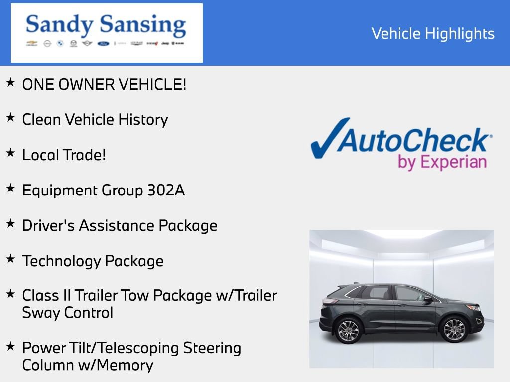 Used 2015 Ford Edge Titanium w/ Equipment Group 302A AWD/4WD image 8