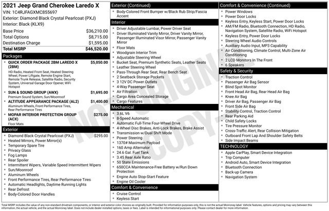 Used 2021 Jeep Grand Cherokee Laredo X image 15