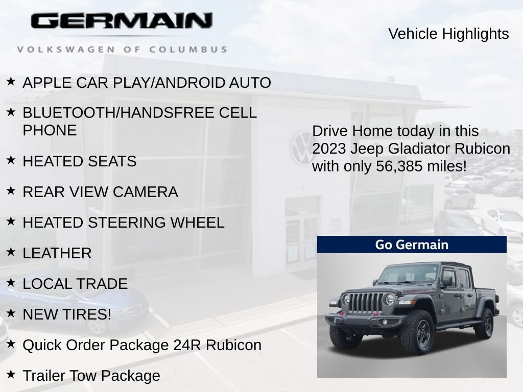 Used 2023 Jeep Gladiator Rubicon w/ Cold Weather Group AWD/4WD image 5
