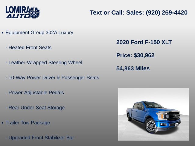 Used 2020 Ford F150 XLT w/ Equipment Group 302A Luxury AWD/4WD image 14