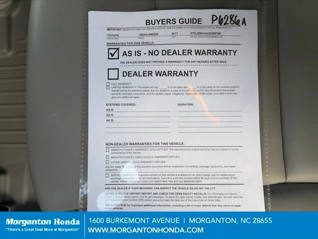 Used 2017 Toyota Highlander XLE w/ Carpet Mat Package AWD/4WD image 31