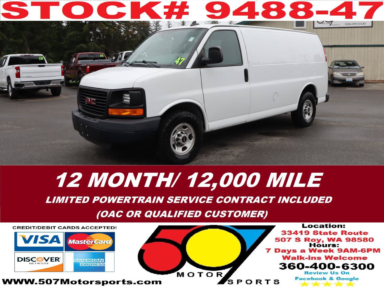 Used 2016 GMC Savana 3500 RWD image 3