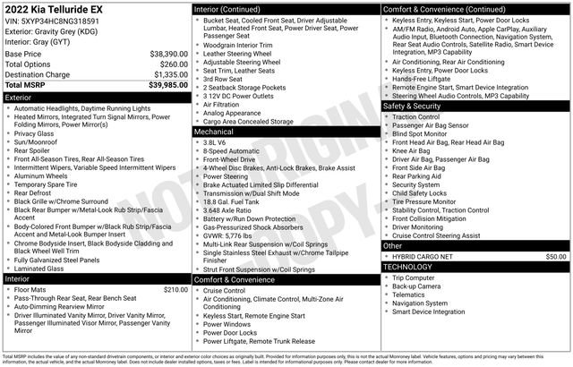 Used 2022 Kia Telluride EX image 9