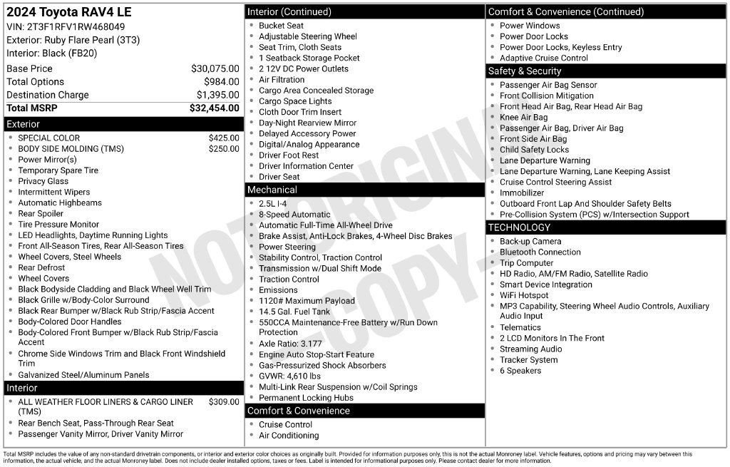 Certified 2024 Toyota RAV4 LE AWD/4WD image 26