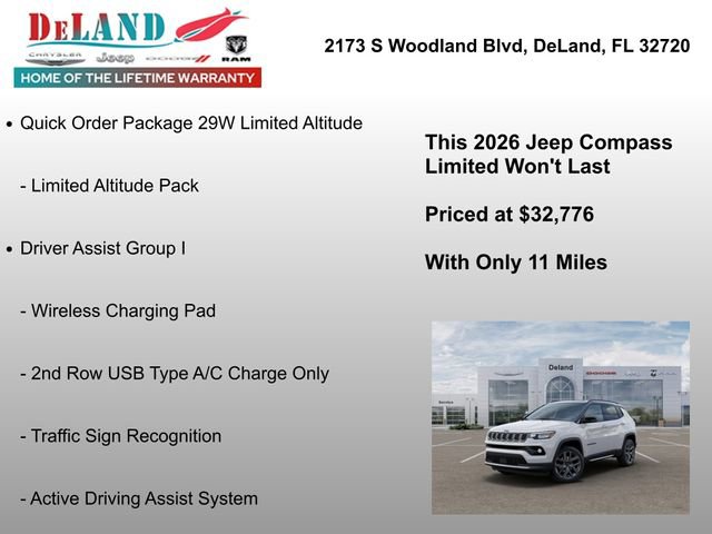 New 2026 Jeep Compass Limited w/ Sun, Sound & Navigation Group image 7