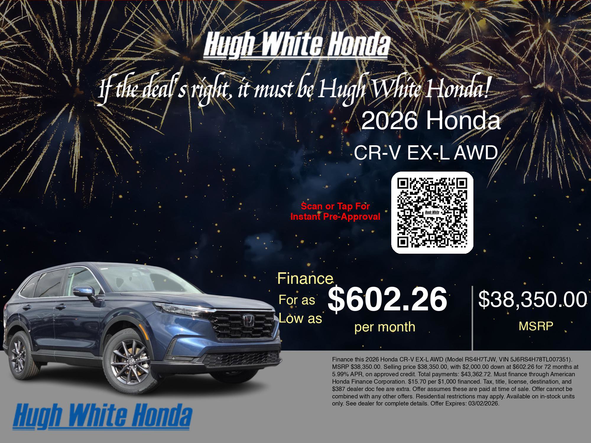 New 2026 Honda CR-V EX-L image 7