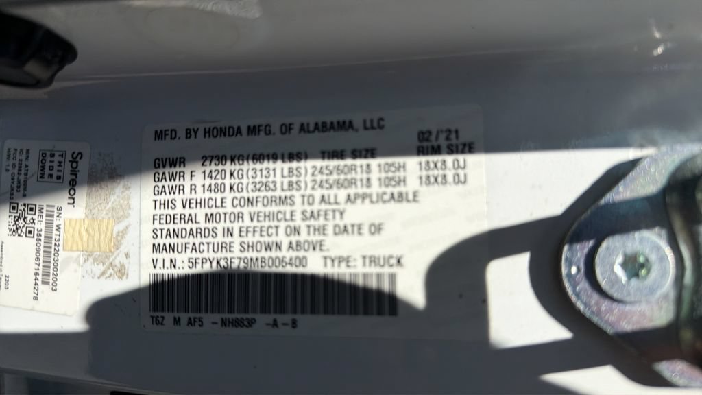 Used 2021 Honda Ridgeline RTL-E image 30