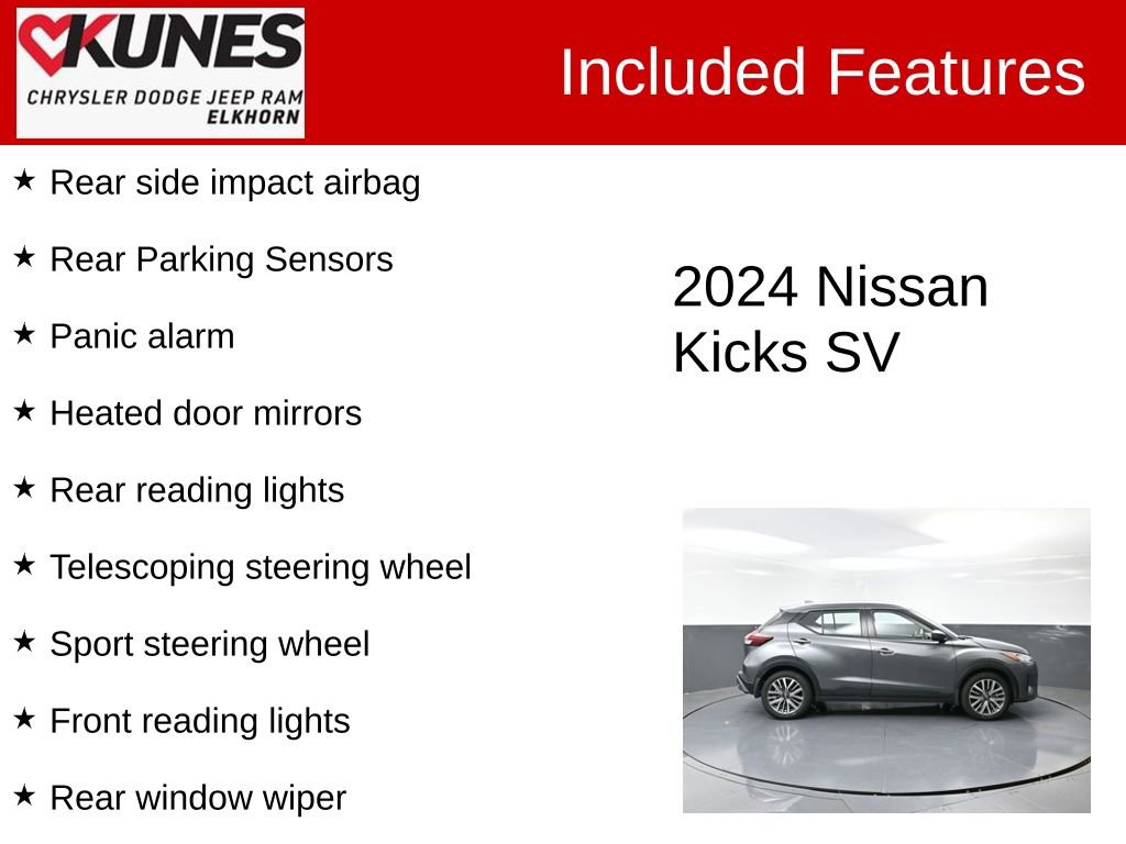 Used 2024 Nissan Kicks SV image 4