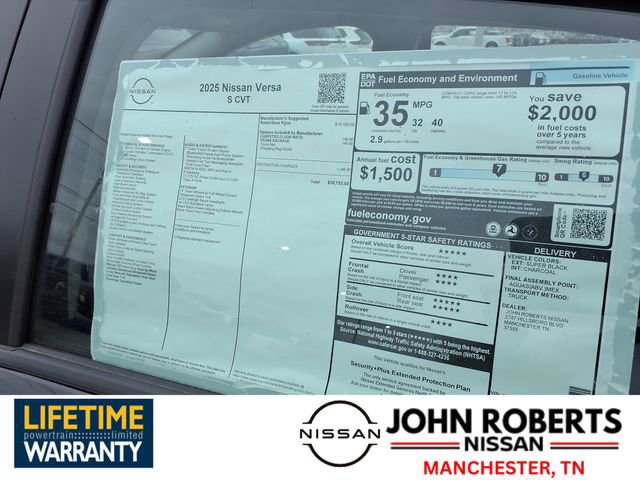 New 2025 Nissan Versa S w/ Trunk Package image 19