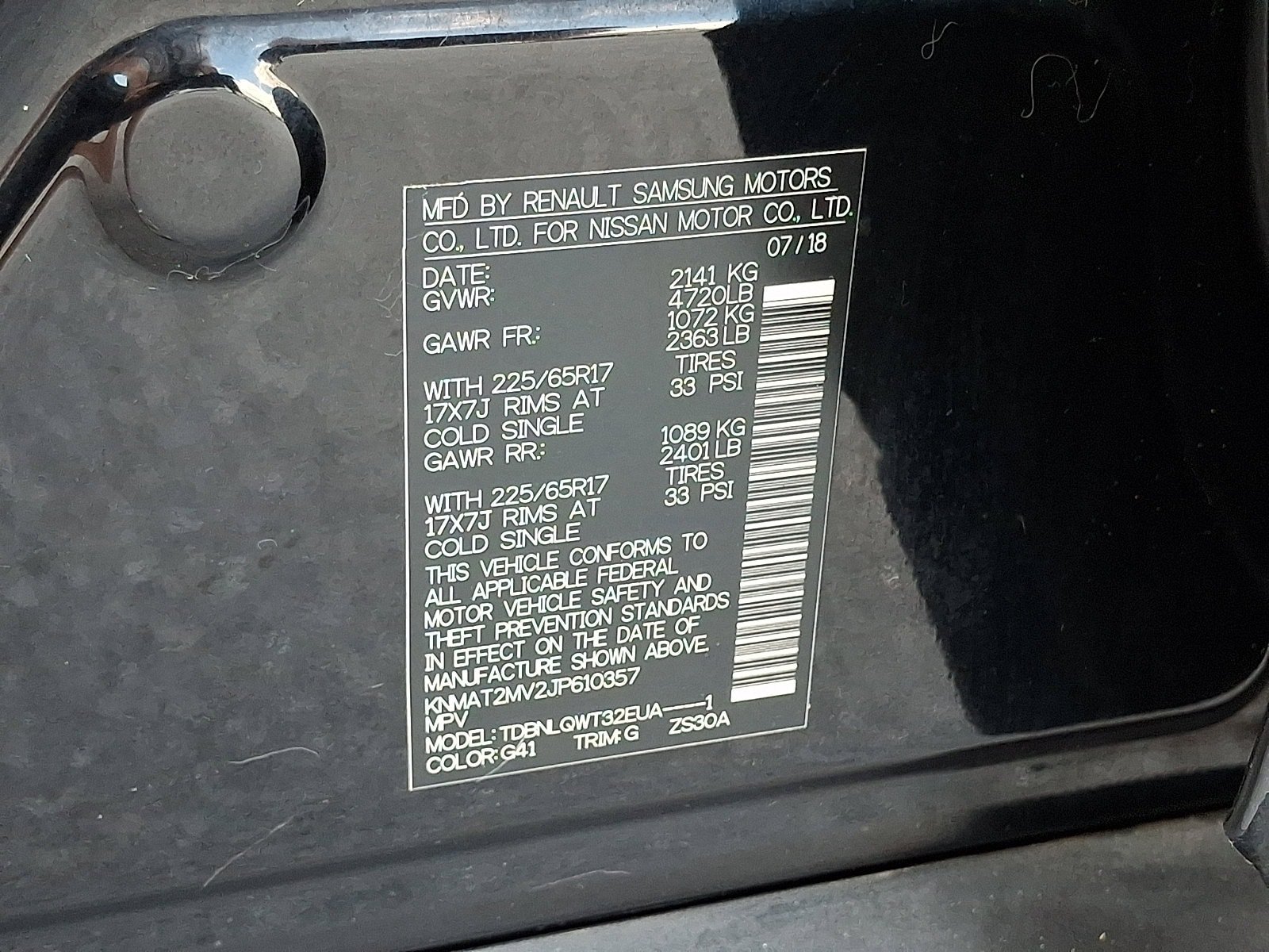 Used 2018 Nissan Rogue SV AWD/4WD image 25