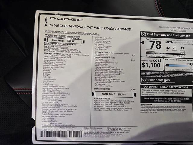New 2026 Dodge Charger Scat Pack w/ Track Package image 18
