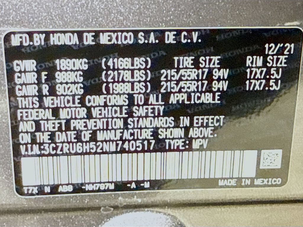 Used 2022 Honda HR-V EX image 38