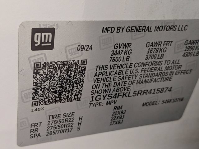 Certified 2024 Cadillac Escalade Sport w/ LPO, ONYX Package AWD/4WD image 30