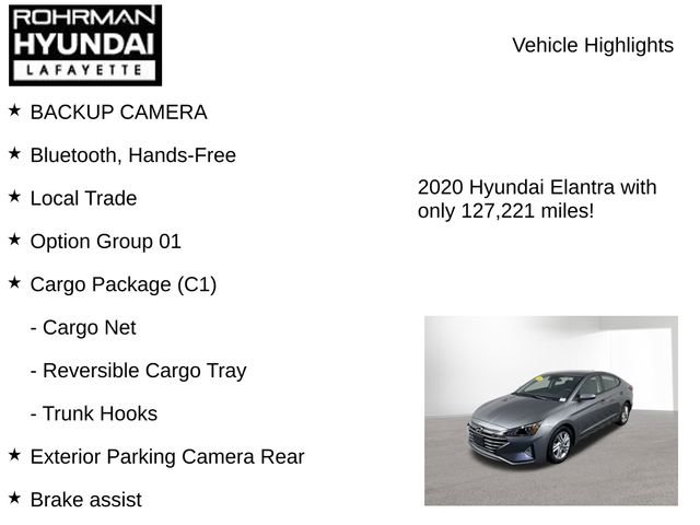 Used 2020 Hyundai Elantra SEL w/ Cargo Package (C1) image 7