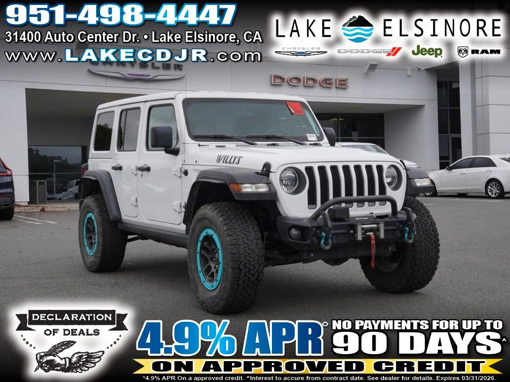 Certified 2023 Jeep Wrangler Willys w/ Xtreme 35 Tire Package 360° Tour