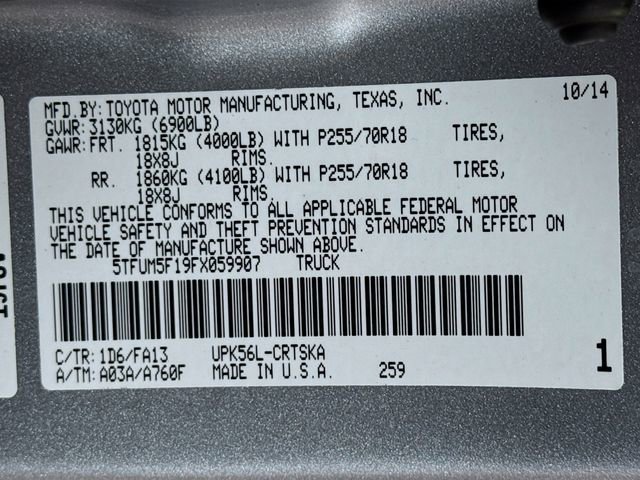 Used 2015 Toyota Tundra SR AWD/4WD image 16