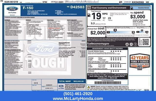 Used 2019 Ford F150 XLT w/ Equipment Group 302A Luxury AWD/4WD image 22