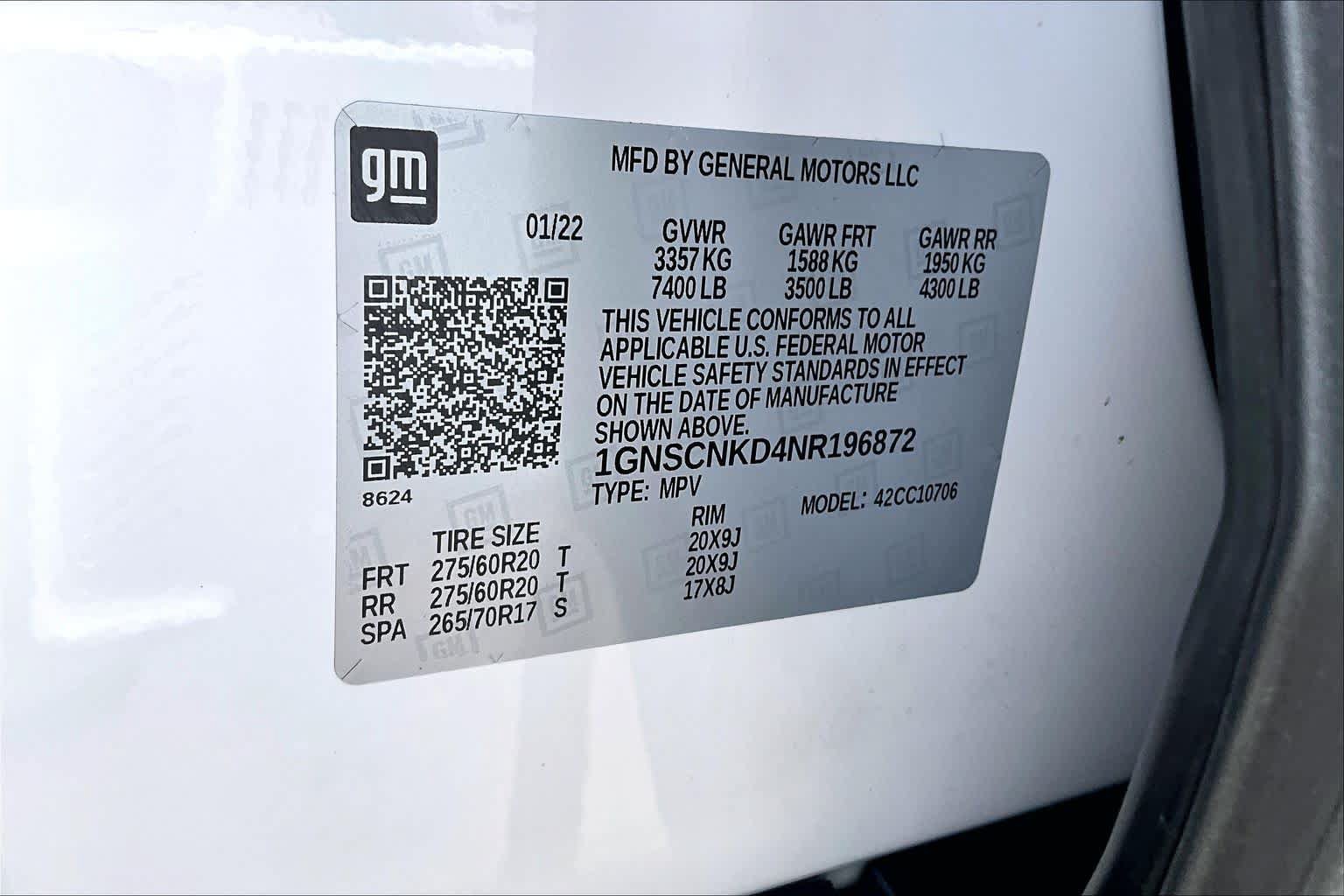 Used 2022 Chevrolet Tahoe LT w/ Luxury Package RWD image 37