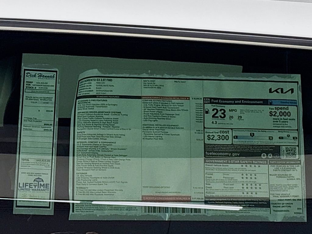 New 2025 Kia Sorento EX w/ Panoramic Sunroof Package image 26