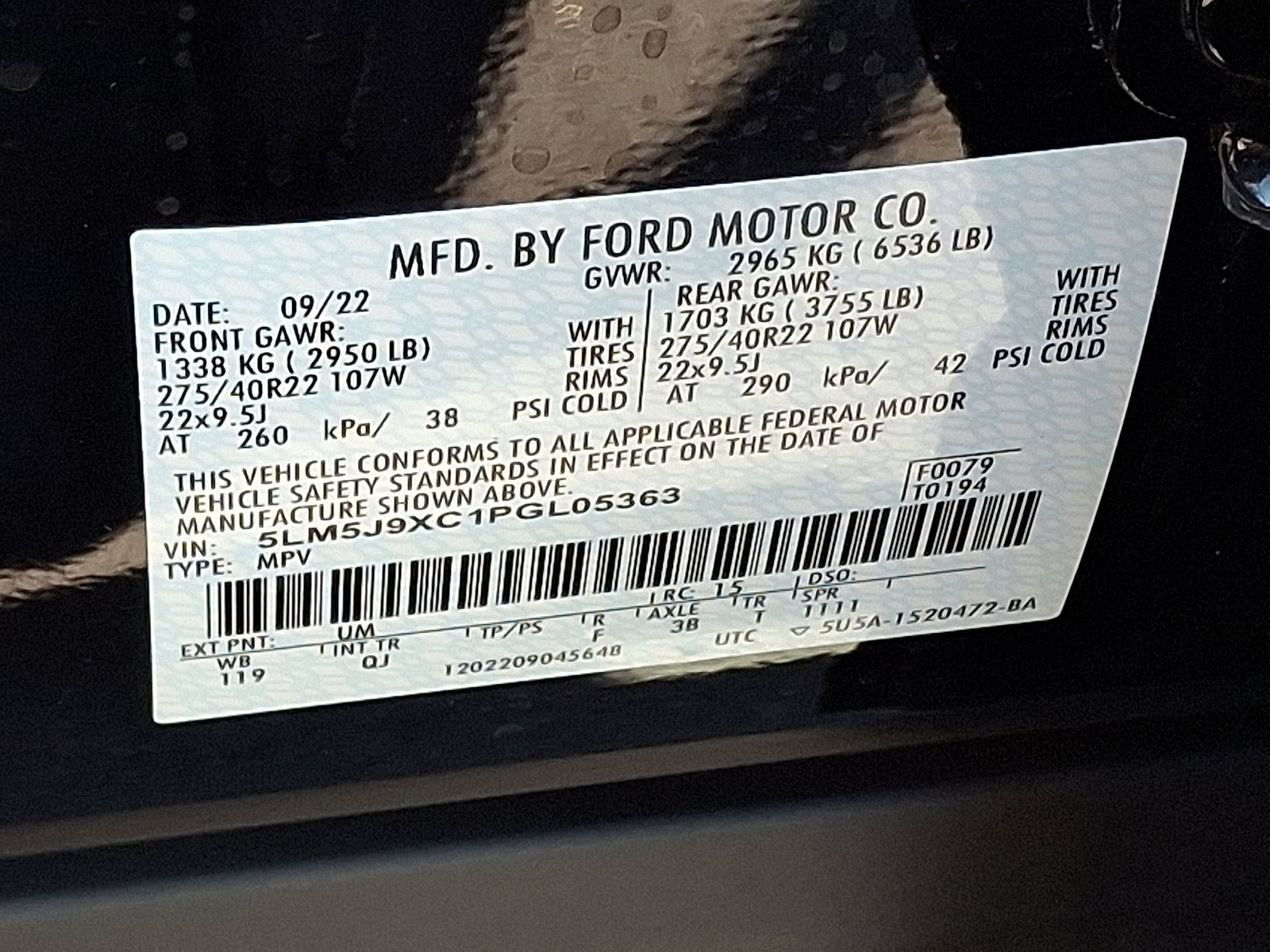 Used 2023 Lincoln Aviator Black Label w/ Dynamic Handling Package AWD/4WD image 28