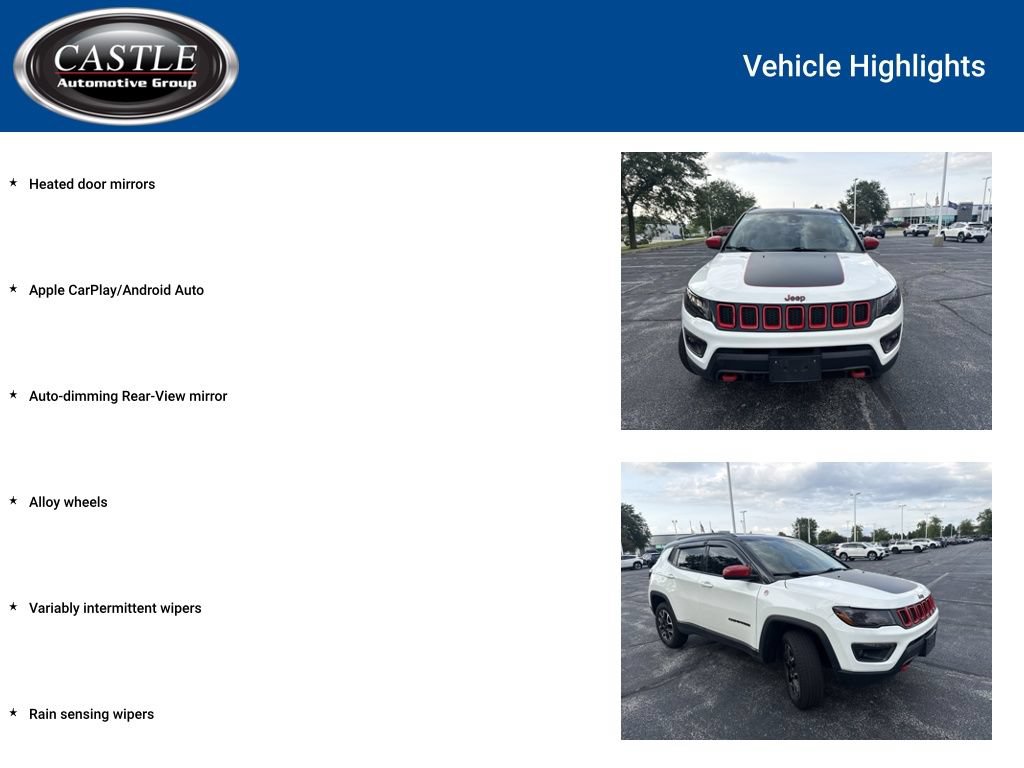 Used 2021 Jeep Compass Trailhawk w/ Sun and Sound Group AWD/4WD image 8