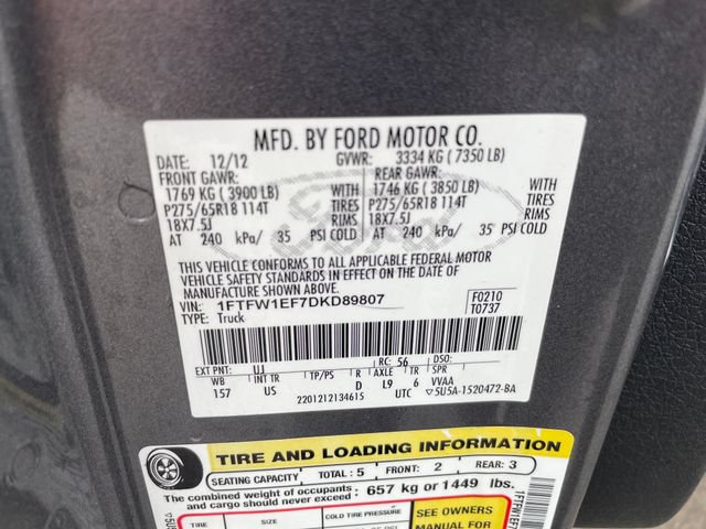 Used 2013 Ford F150 XLT w/ Luxury Equipment Group AWD/4WD image 29