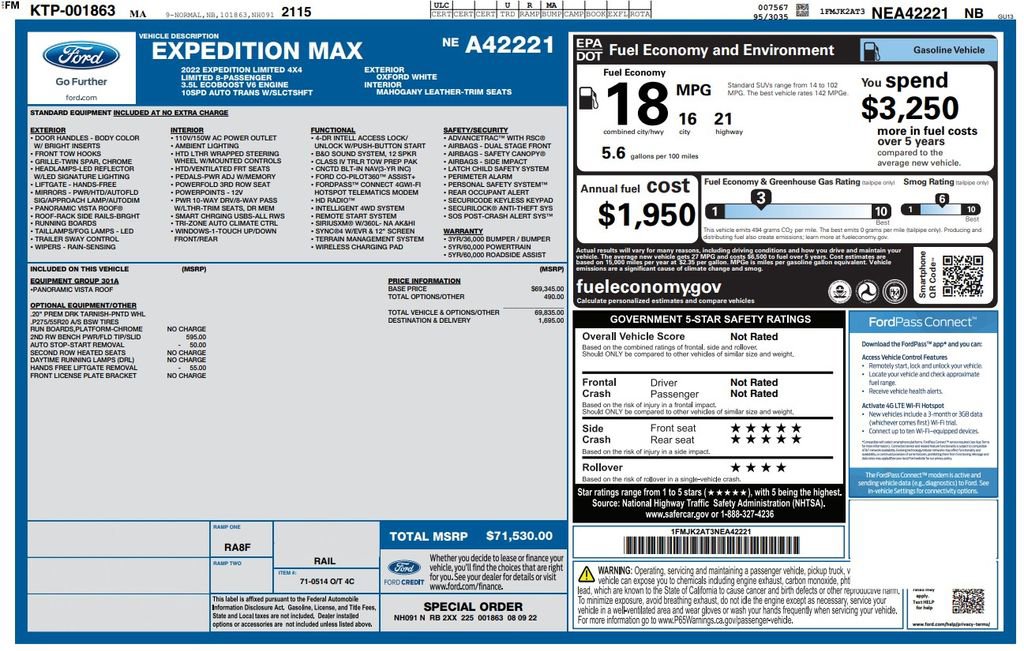 Used 2022 Ford Expedition Max Limited AWD/4WD image 4