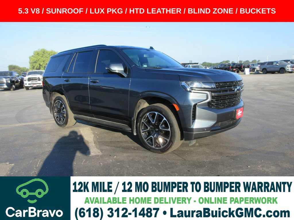 Certified 2021 Chevrolet Tahoe RST w/ Luxury Package AWD/4WD image 1