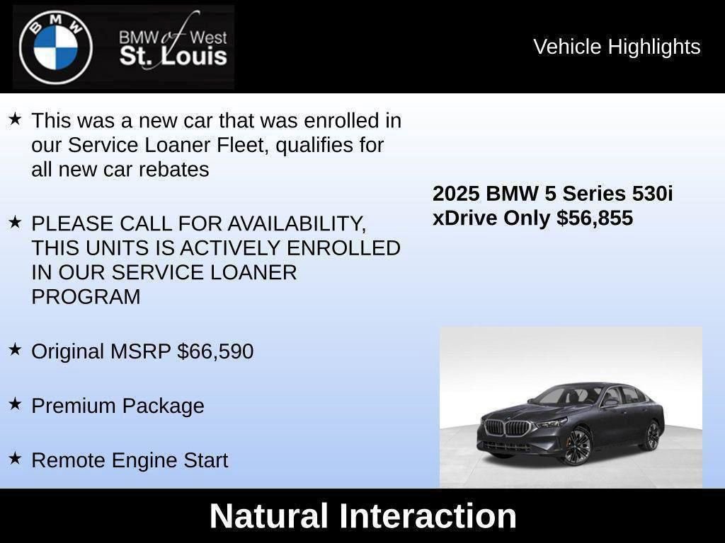 Used 2025 BMW 530i xDrive w/ Premium Package image 73