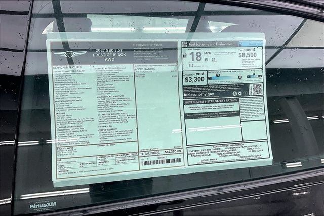 New 2027 Genesis G80 3.5T Prestige AWD/4WD image 19