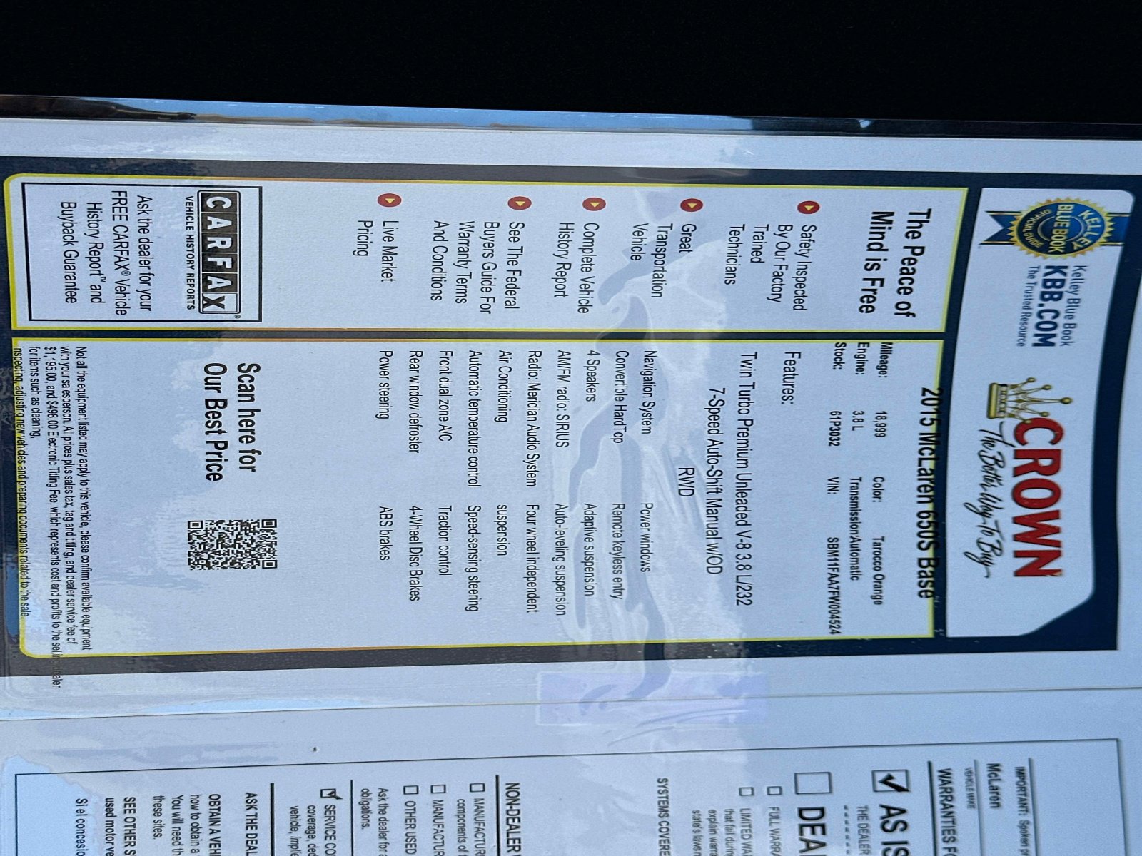 Used 2015 McLaren 650S Spider image 29