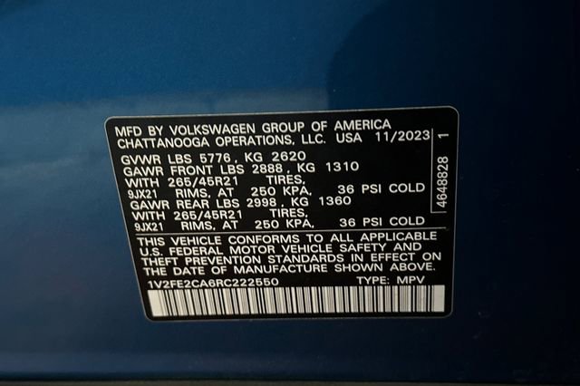 Certified 2024 Volkswagen Atlas Cross Sport SEL Premium R-Line image 39