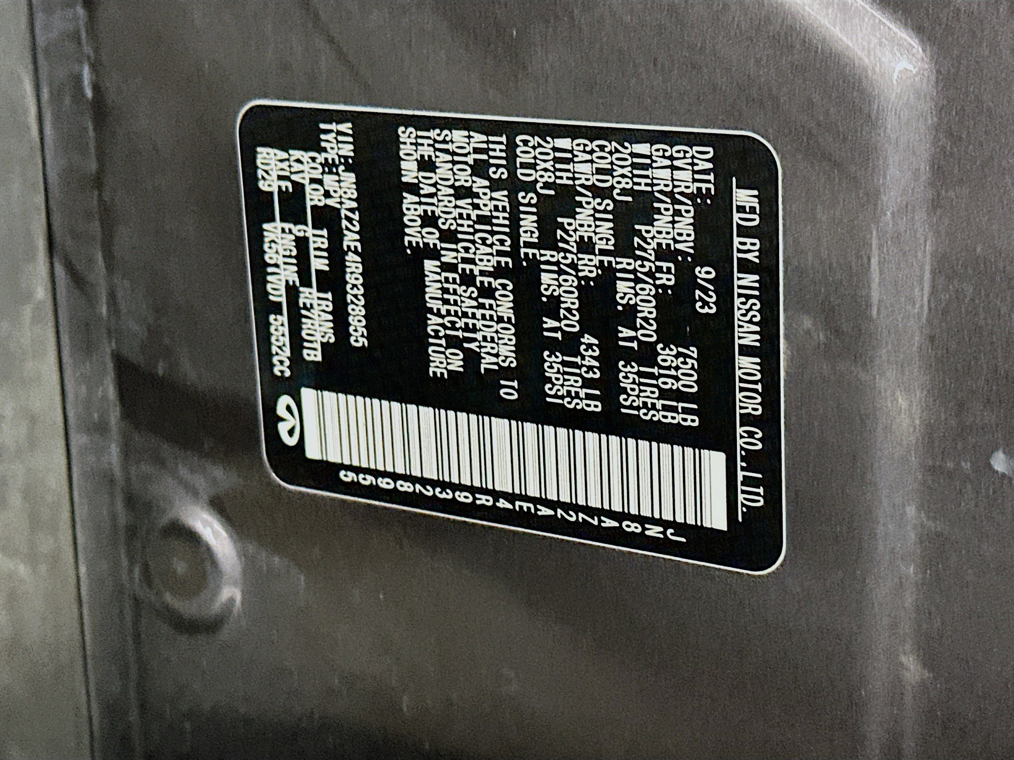 Used 2024 INFINITI QX80 Luxe image 12