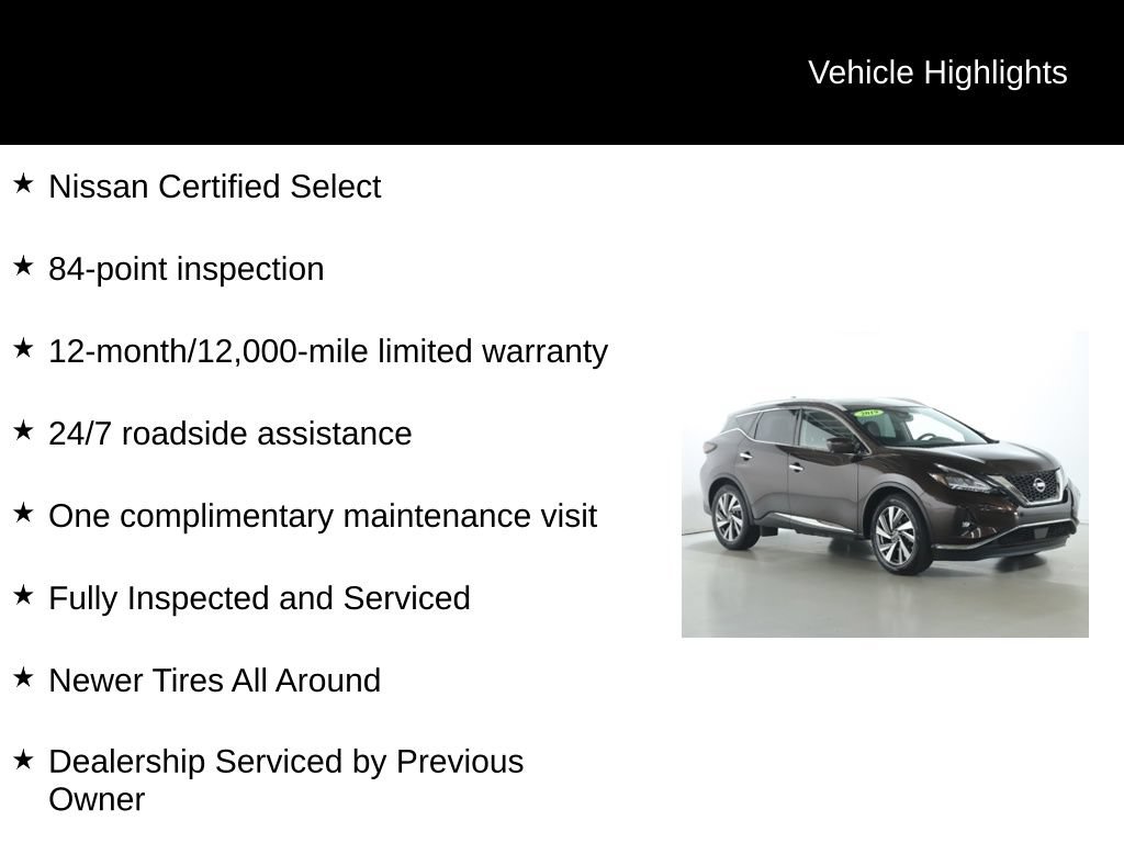 Used 2019 Nissan Murano SL w/ SL Technology Package AWD/4WD image 3