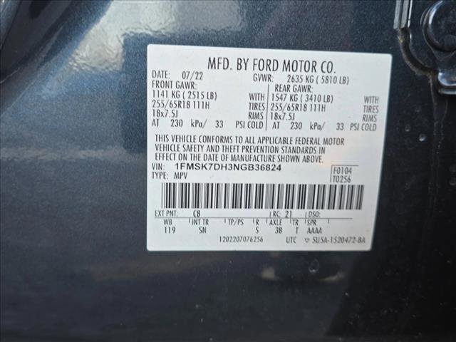 Used 2022 Ford Explorer XLT w/ Equipment Group 202A image 25