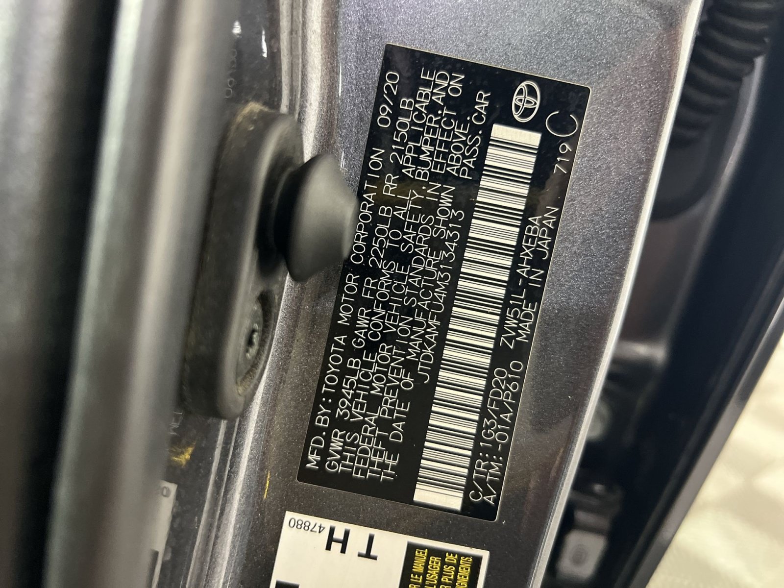 Used 2021 Toyota Prius LE w/ Carpet Mat Package (TMS) FWD image 30