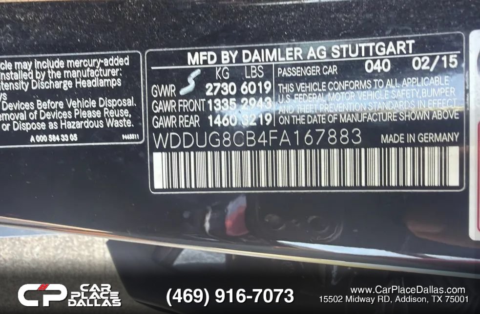 Used 2015 Mercedes-Benz S 550 Sedan image 14