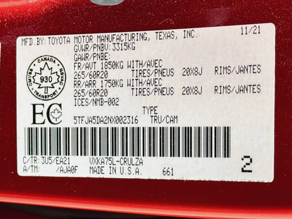 Used 2022 Toyota Tundra Limited AWD/4WD image 41