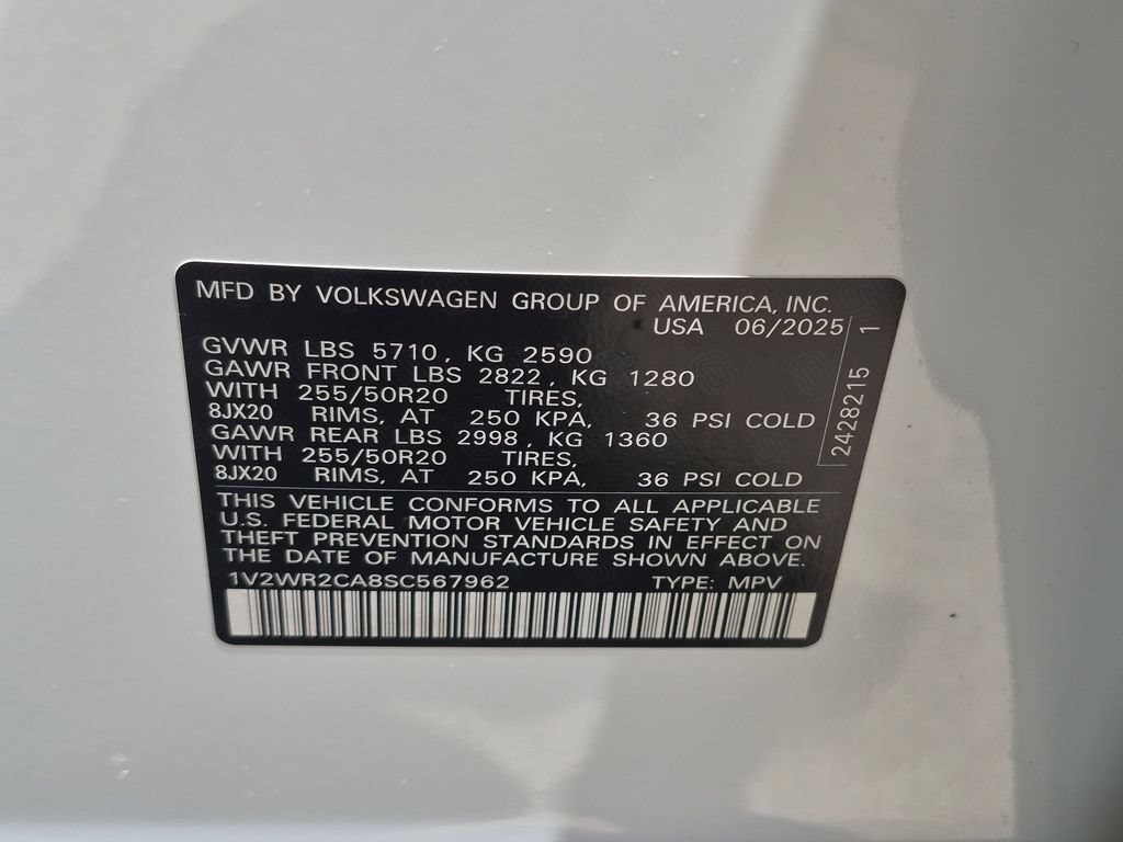 Used 2025 Volkswagen Atlas SE FWD image 35