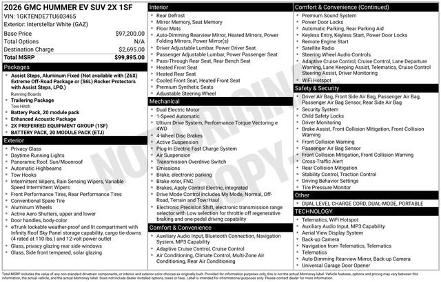 New 2026 GMC Hummer EV SUV AWD/4WD image 9