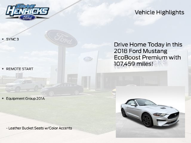 Used 2018 Ford Mustang Premium w/ Equipment Group 201A RWD image 4