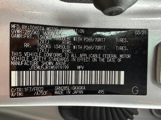 Certified 2021 Toyota 4Runner SR5 AWD/4WD image 22