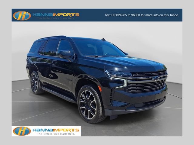 Used 2021 Chevrolet Tahoe RST w/ Rear Media and Nav Package RWD image 1