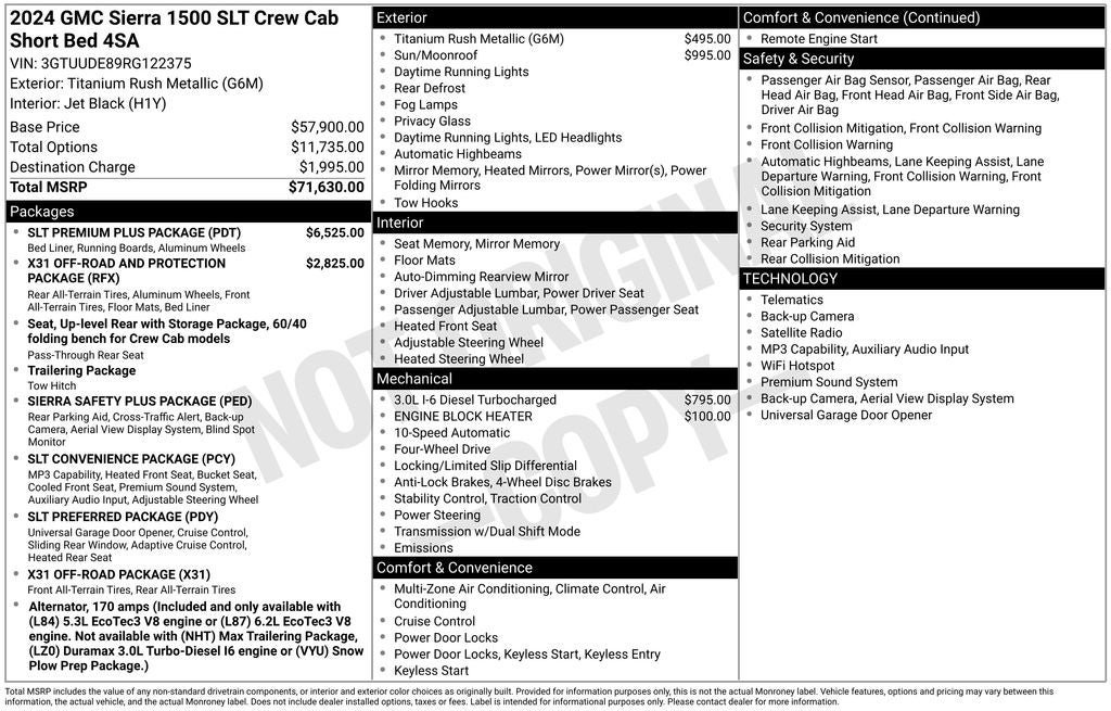 Used 2024 GMC Sierra 1500 SLT w/ SLT Premium Plus Package AWD/4WD image 20
